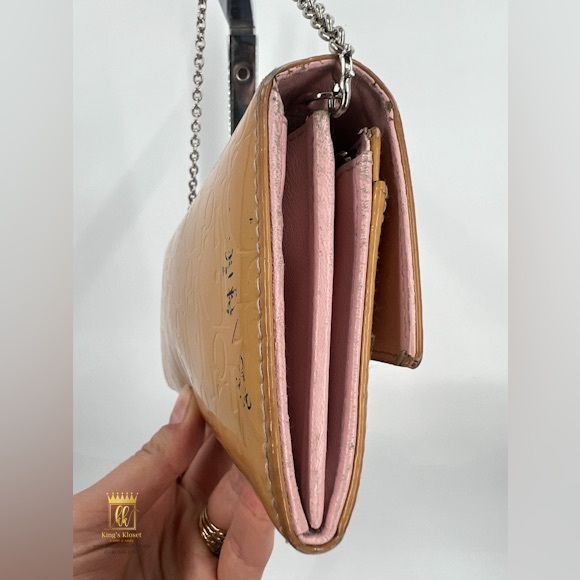 Dior Cannage patent wallet on a chain - Picture 6 of 12